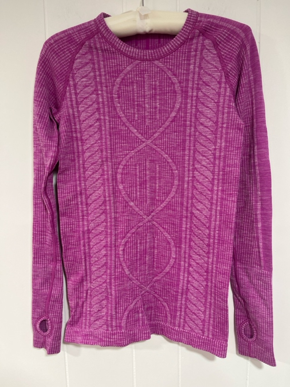Lululemon Rest Less Long Sleeve Pullover Heathered Ultra Violet Shirt XS